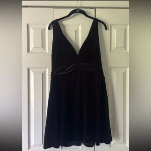 Black Velvet Mini Dress